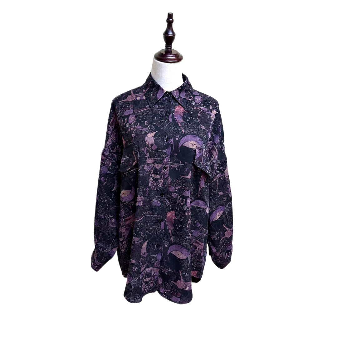 【金禧禧服饰】香云纱外星人上衣 J23013-3