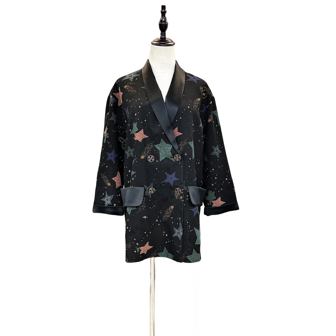 【金禧禧服饰】满天星香云纱西装222105-2