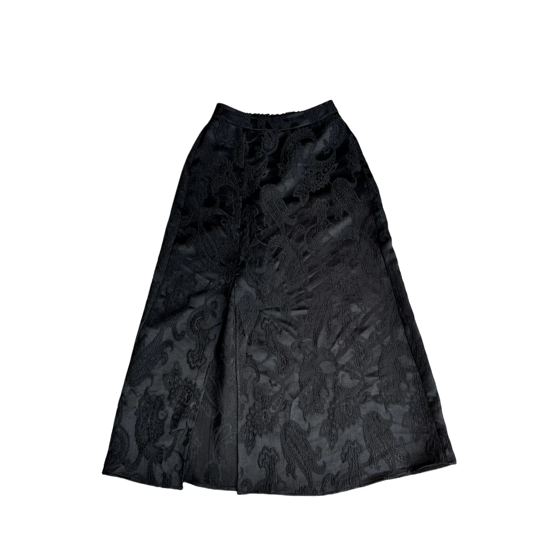 【金禧禧服饰】高腰开叉半裙 J23168