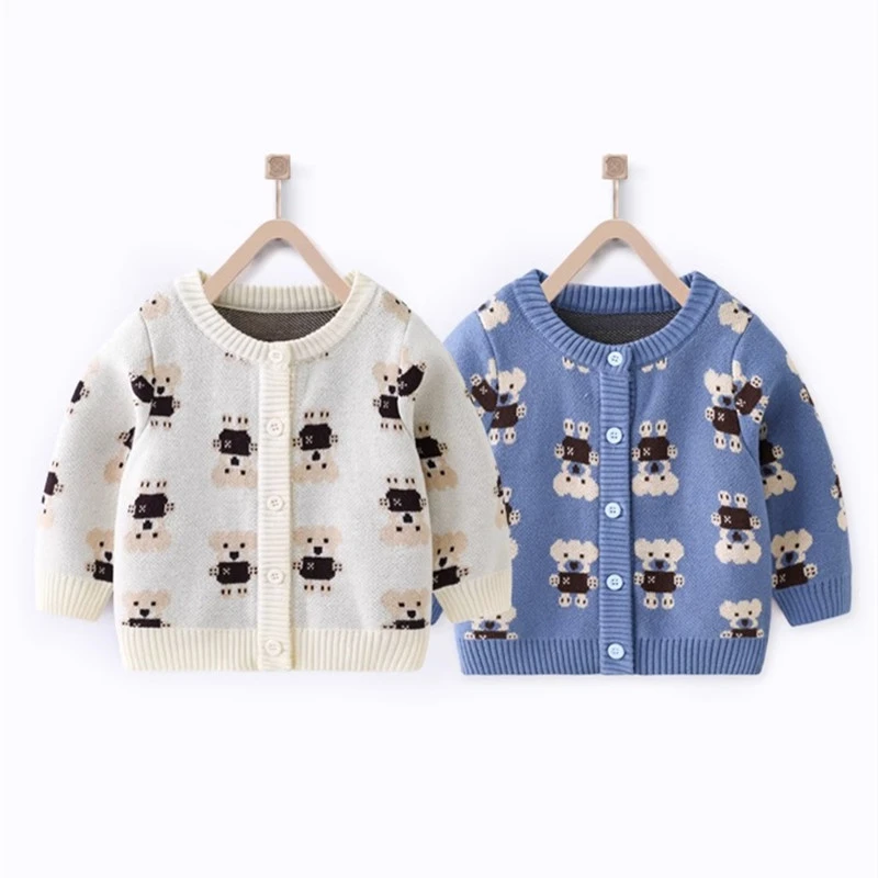 男童毛衣2025春秋新款儿童针织开衫宝宝外套婴儿上衣潮酷痞帅童装