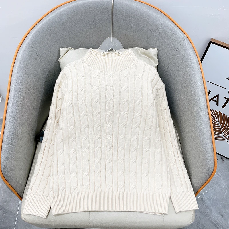 女童毛衣秋冬季新款洋气时尚儿童针织保暖休闲上衣zb3891简约童品