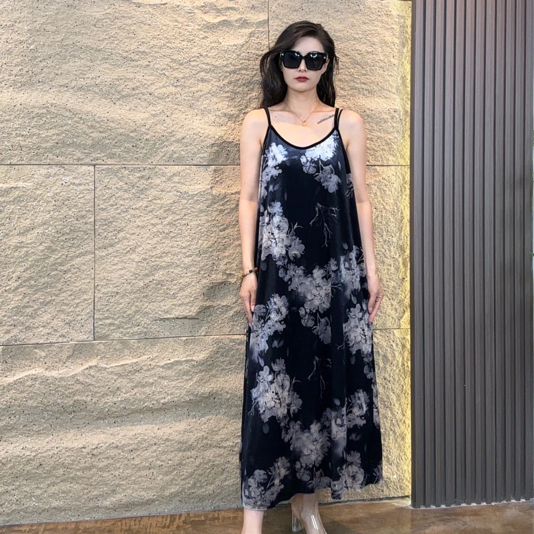 追梦家 时尚大码连衣裙吊带裙-29