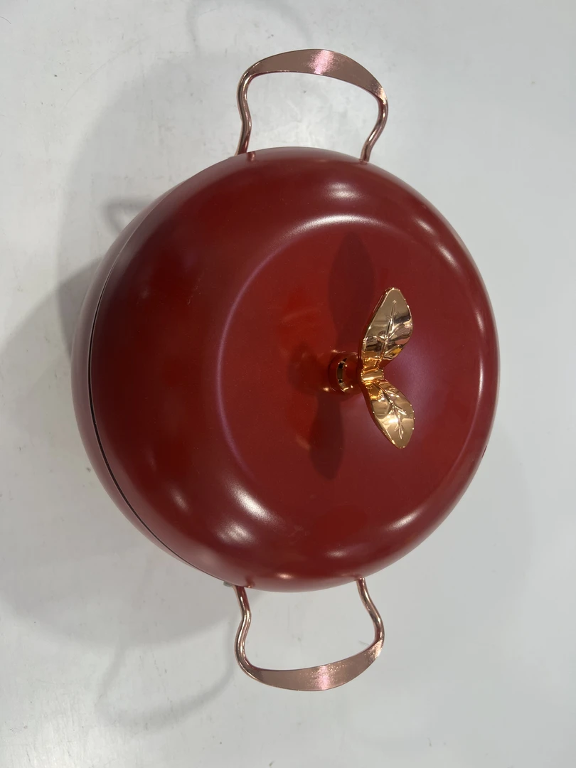 新款家用苹果锅炖汤锅精铁双耳加厚养生锅大容量不沾锅不挑炉灶