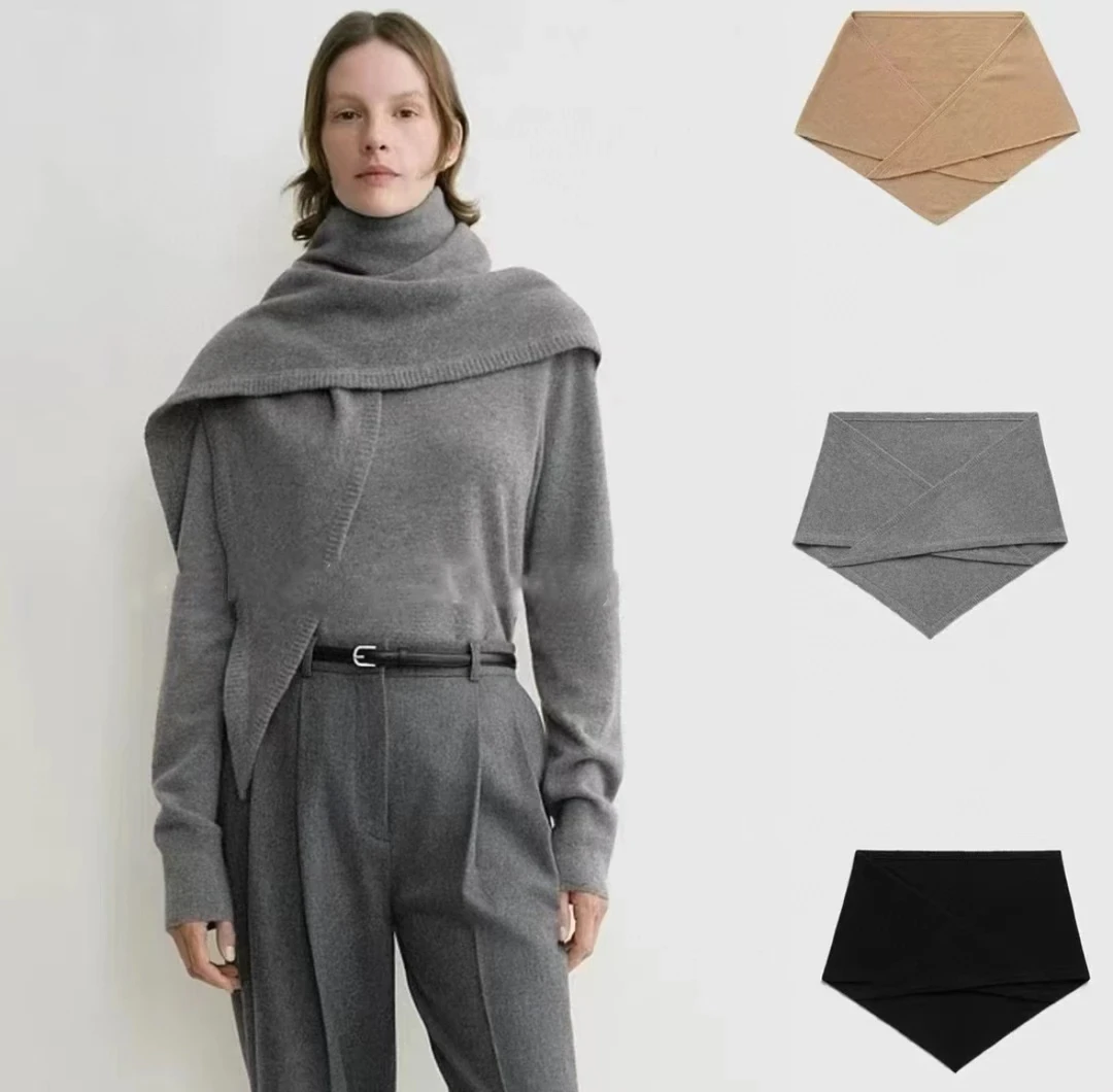 To 披肩围脖都可以 百搭物件儿