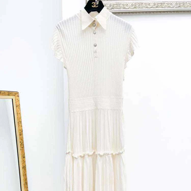 99新 Chanel/香奈儿 34码 白色 针织 连衣裙