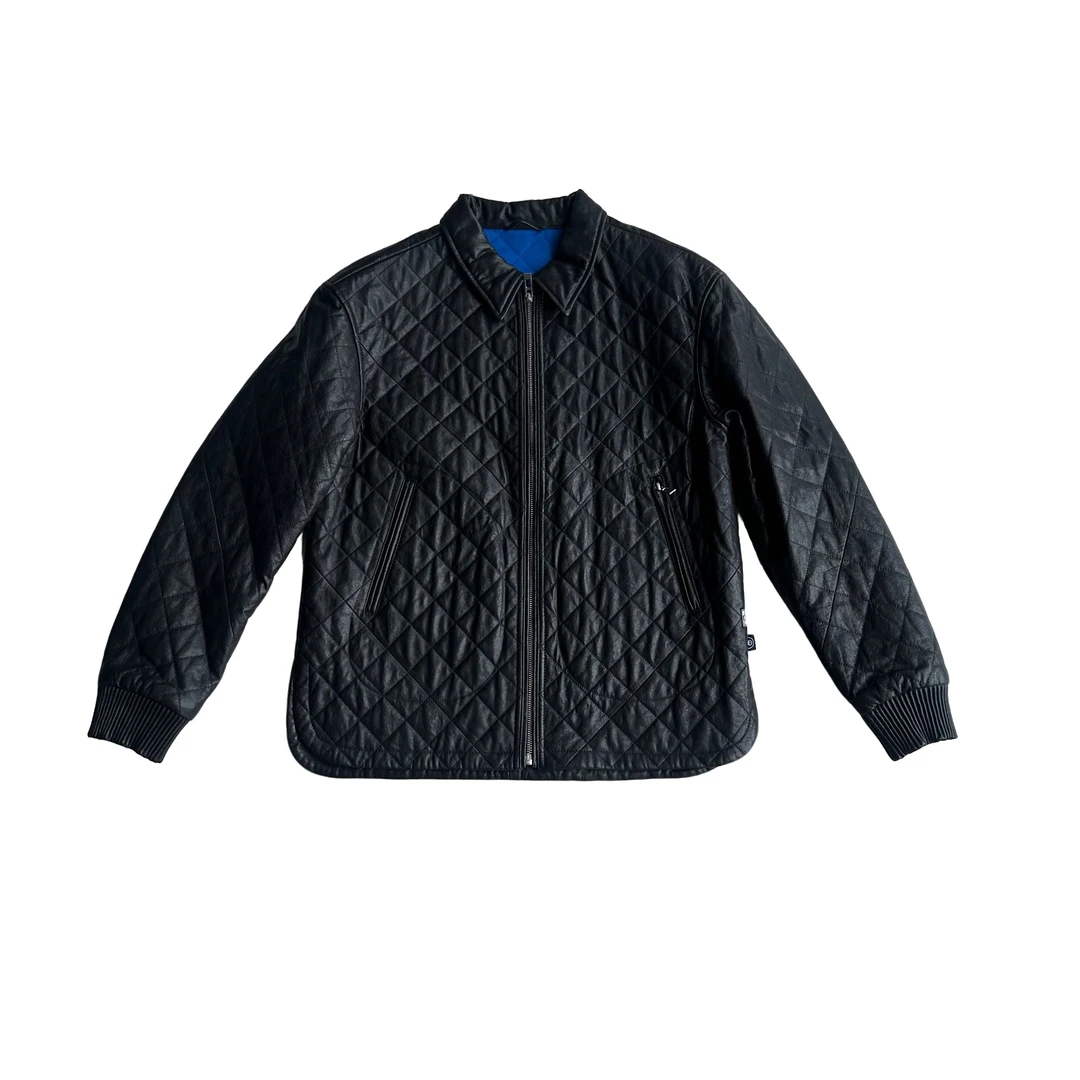 男士休闲夹克式绵阳皮衣外套男款时尚保暖秋冬立领百搭潮流经典