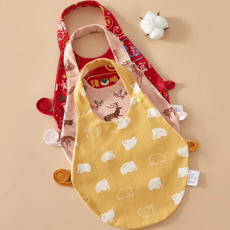 婴儿肚兜纯棉双层肚围春夏季薄款新生儿肚兜儿童宝宝防着凉护肚子