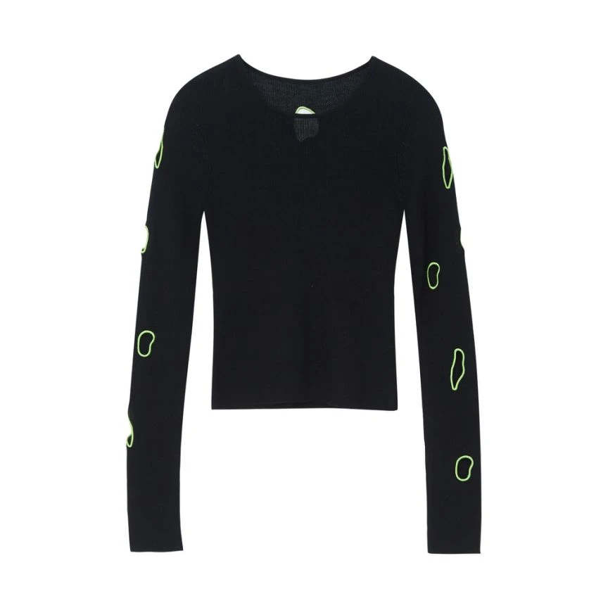 UX2024冬季新款艺术联名镂空毛衫