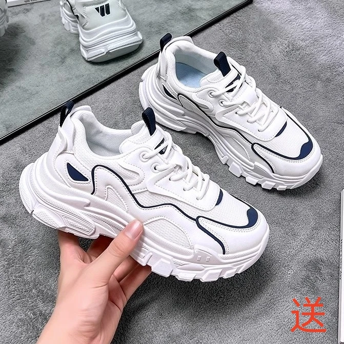 反季清仓福利老爹鞋女2023新款跑步鞋潮ins女鞋百搭休闲运动鞋女