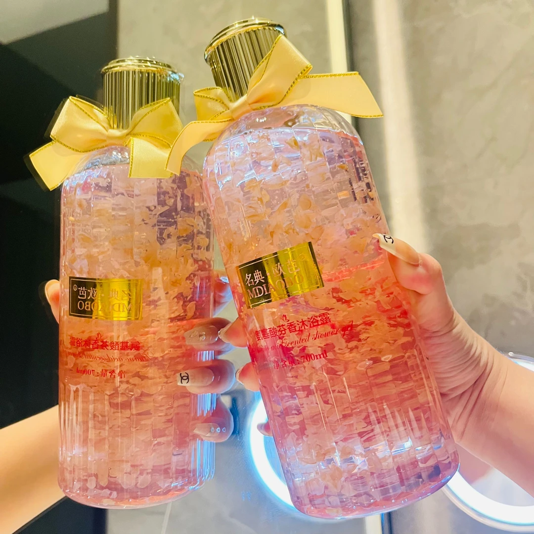 玫瑰花瓣沐浴露洗发水持久留香嫩肤芬香持久留香清爽大容量家庭装