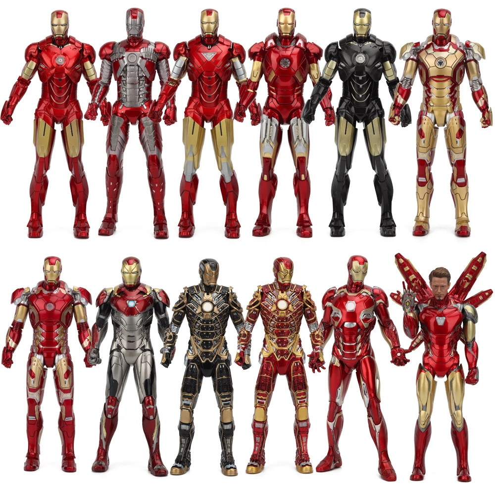 30cm】静态钢铁侠MK50闪电蜘蛛侠1/6模型手办摆件静态人物男孩玩具