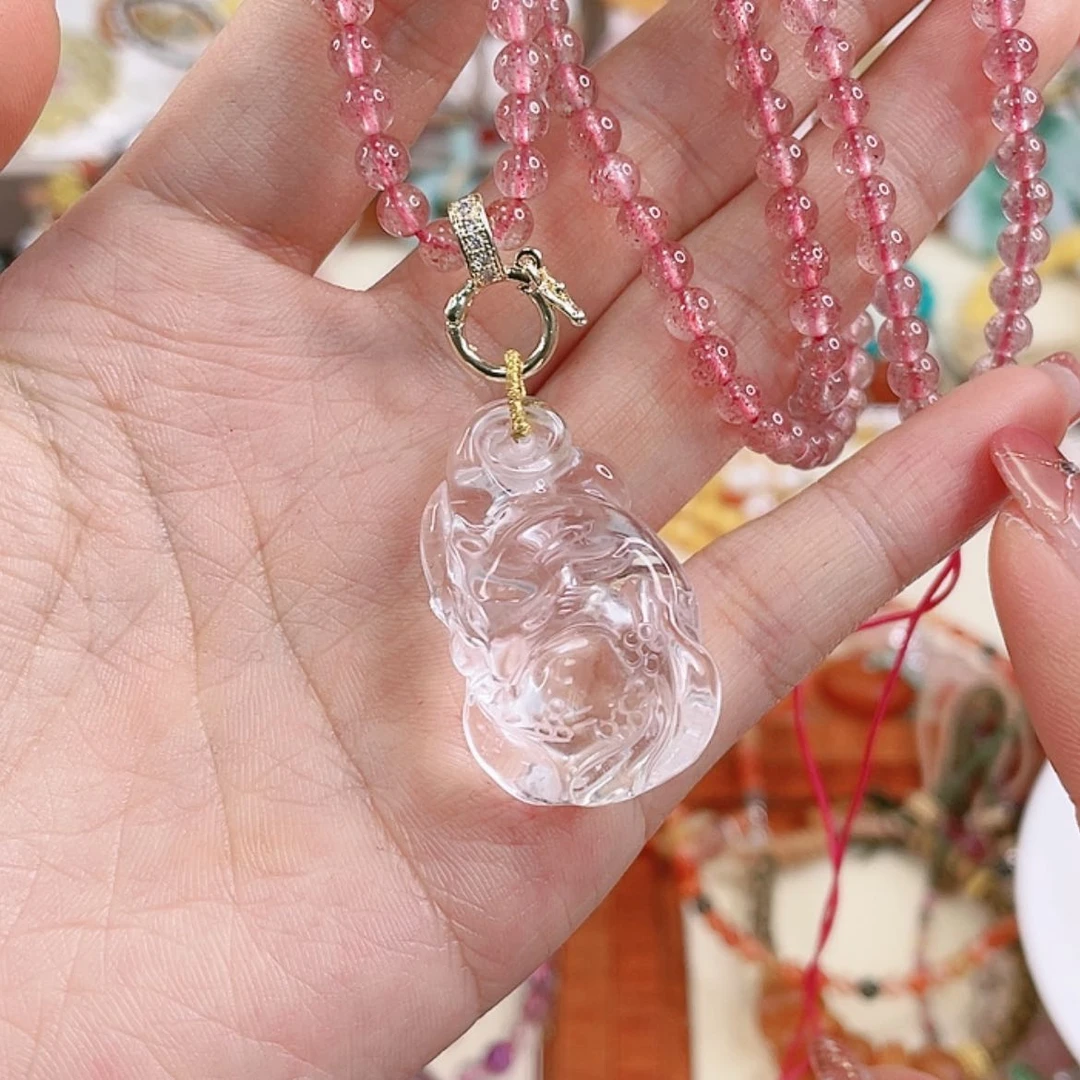 【闪购商品】水晶凤九项链未镶嵌