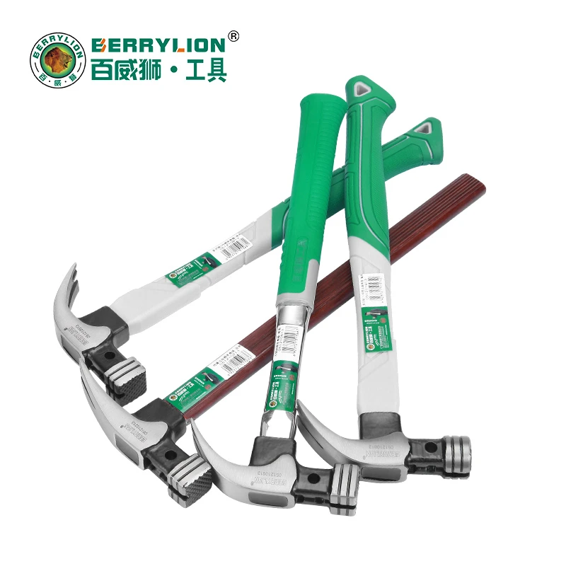 百威狮羊角锤木工专用锤子家用铁榔头钉锤多功能起钉小铁锤绝缘柄