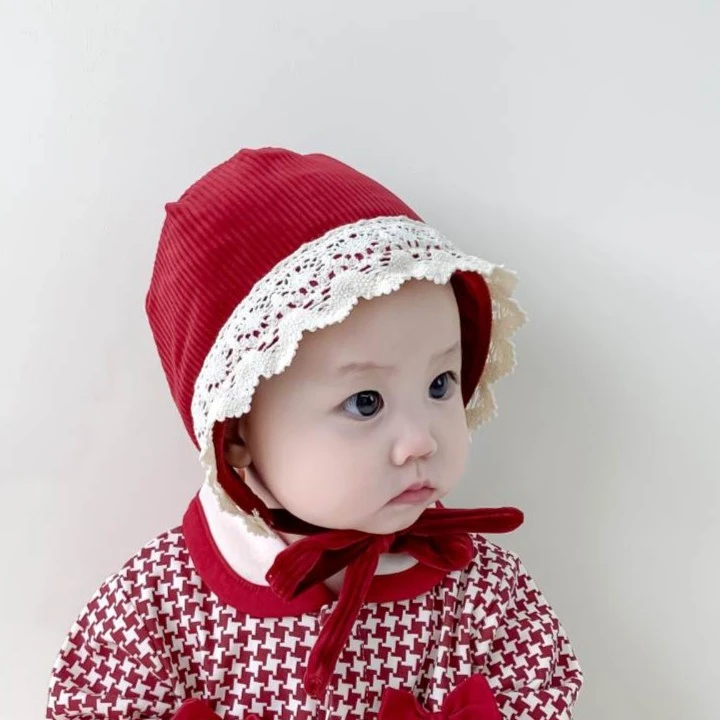 英伦风婴儿帽子秋冬款护耳帽女宝宝宫廷帽女童冬季保暖护耳公主帽