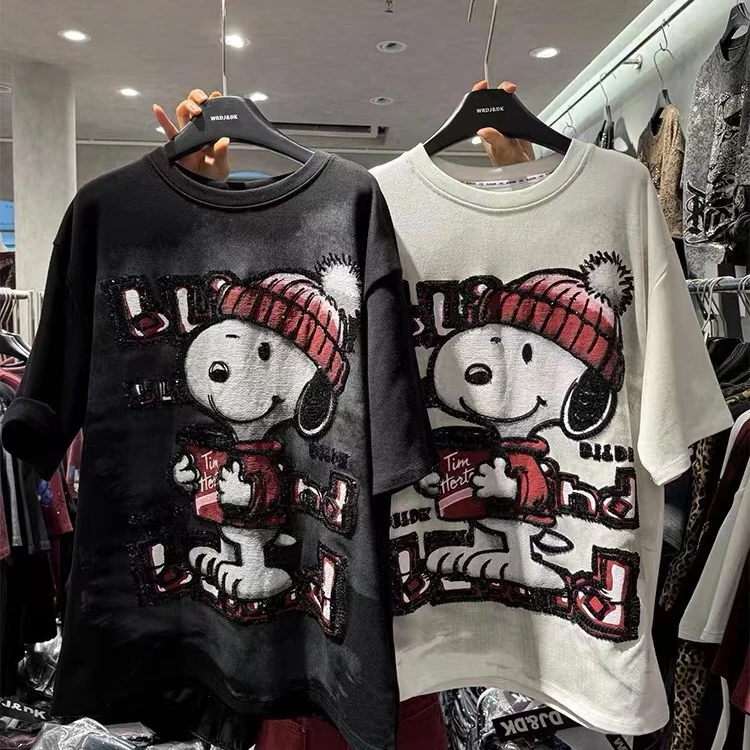 卡通减龄款欧货半袖大T（衣长74左右）