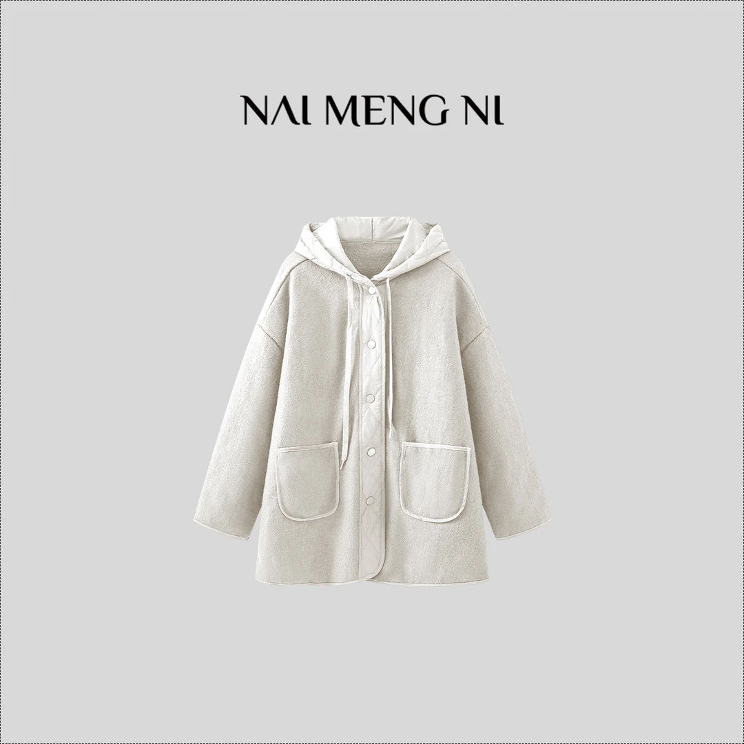 【齐齐】秋冬新款羊毛高级感气质时尚毛呢冬季外套 662109