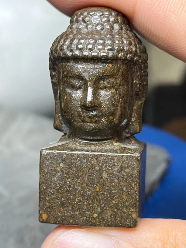 石质球粒星星印章摆件
