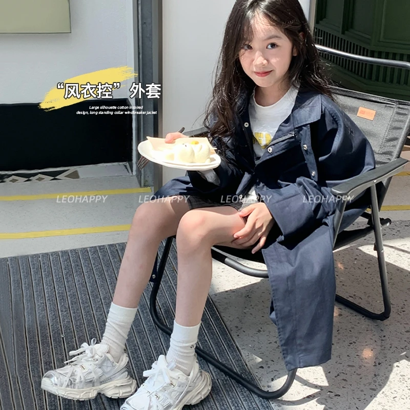 【风衣控】韩版大廓形棉感设计感长款立领风衣外套