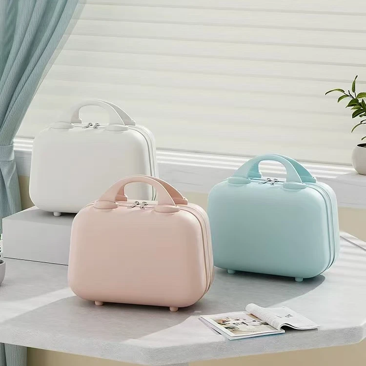 14寸迷你手提箱小巧轻便化妆箱伴手礼女可爱化妆包收纳箱手提包