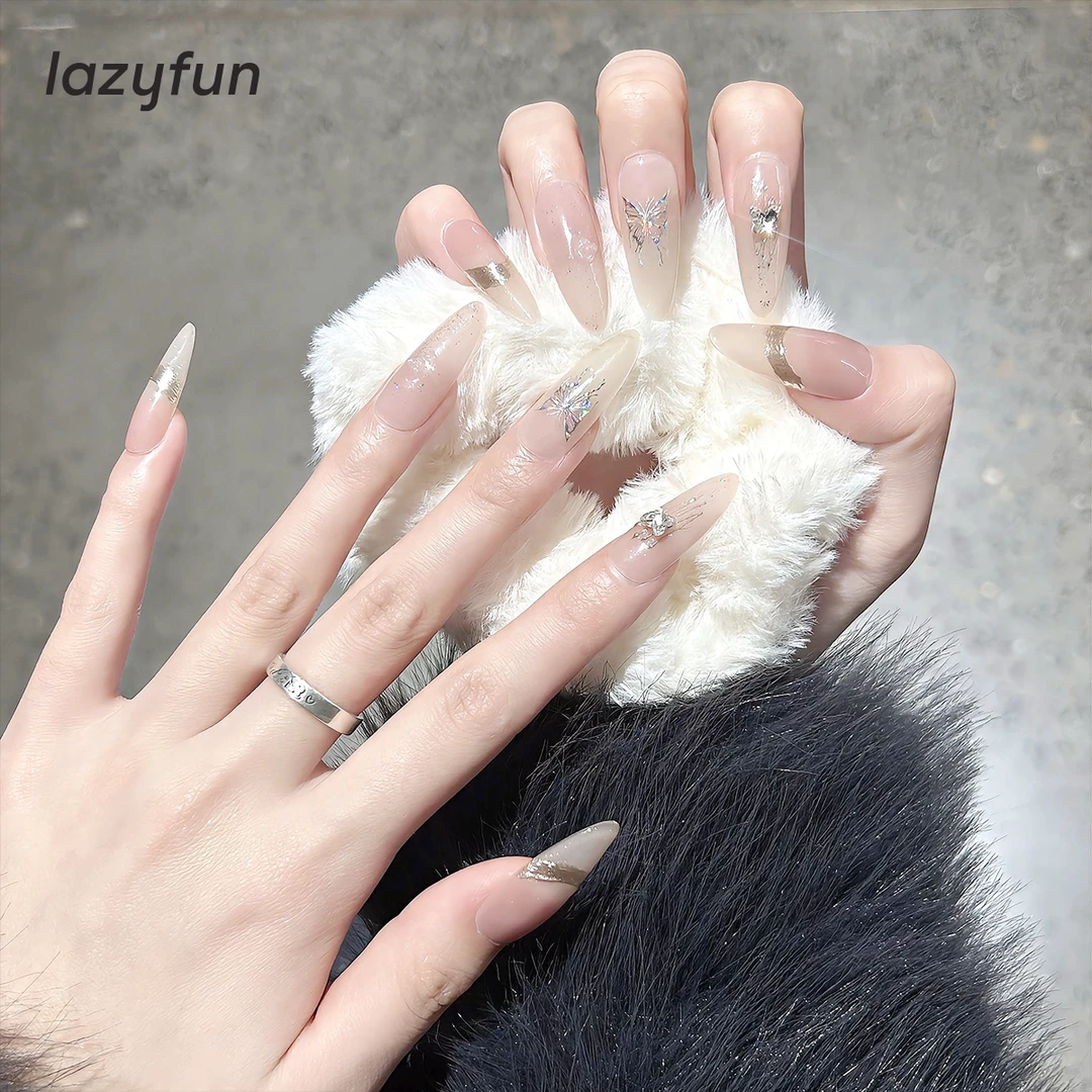 【直播专属】LAZYFUN纯手工中长款流行秋冬穿戴甲重工美甲贴片