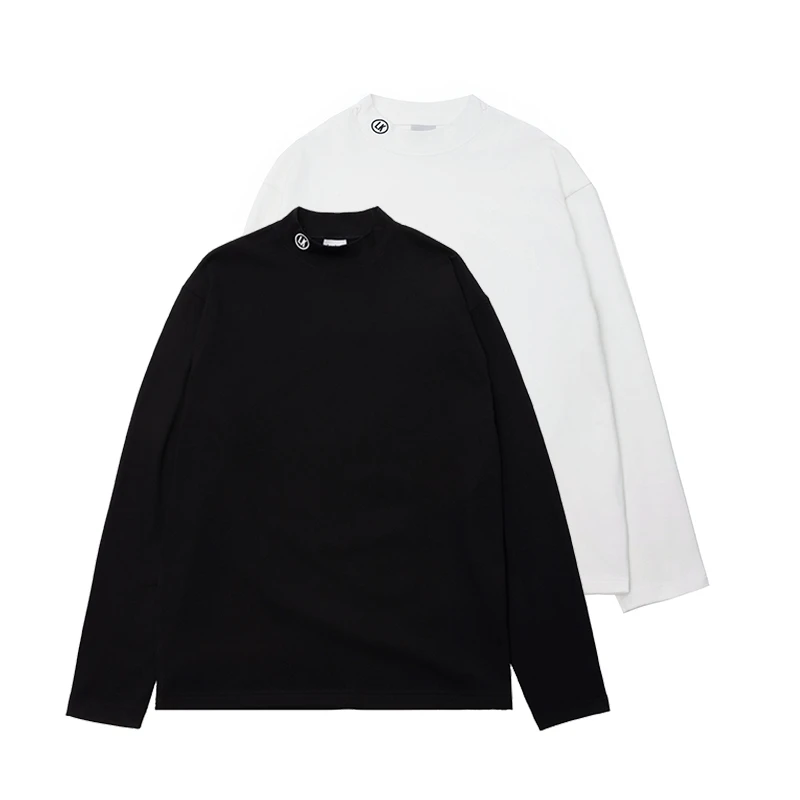 Lookun 回声 德绒打底基础内搭情侣秋冬舒适保暖小高领简约长袖T