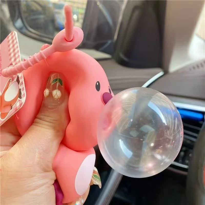 新款可爱泡泡公仔卡通赞萌露比钥匙扣挂件吹泡泡解压玩具女解压