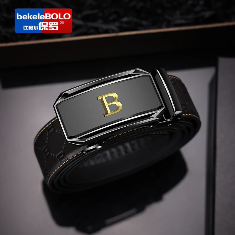 真牛皮皮带男款高档时尚休闲韩版腰带轻奢中青年百搭裤腰带