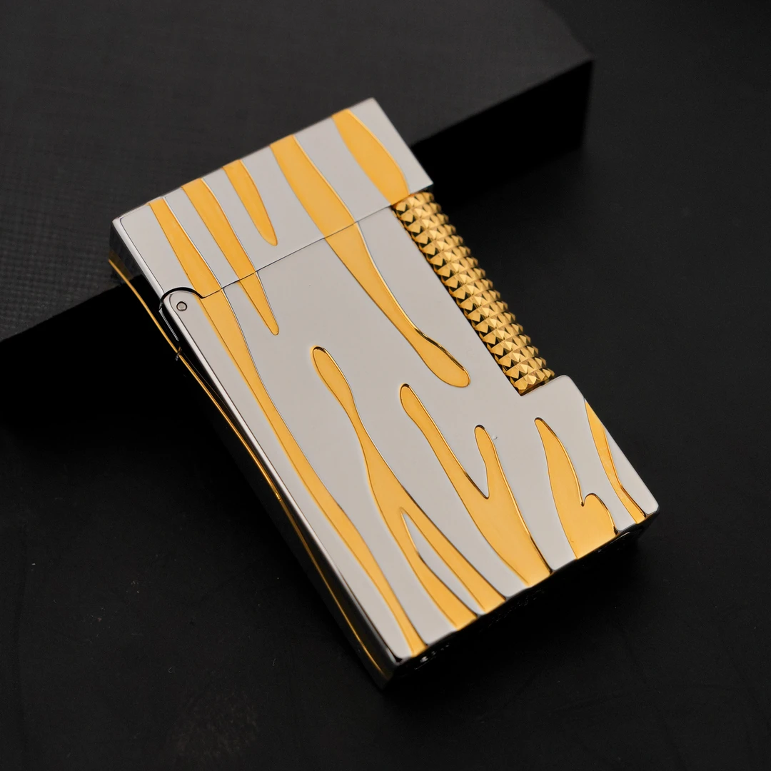 calories卡路上善若水朗声纯黄铜男士创意打火机复古雕刻打火机