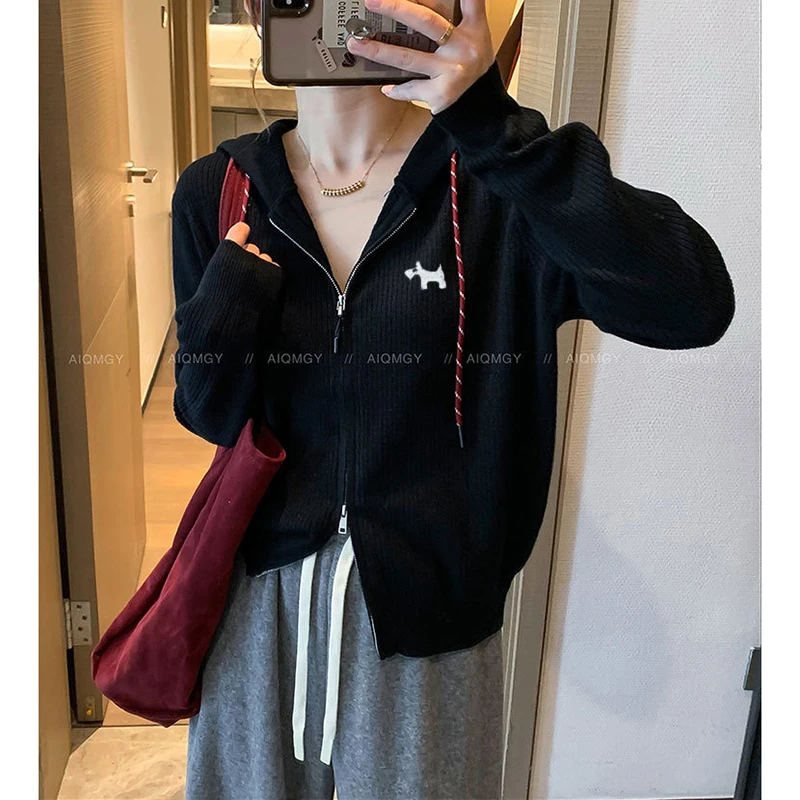 【美拉德色】开衫外套3518超柔软新款高品质连帽针织毛衣