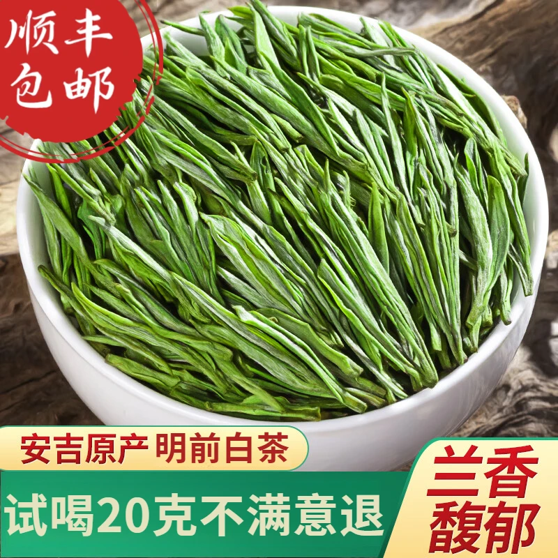 浙江高山白茶茶叶明前2024新茶绿茶一级珍稀白茶礼盒装口粮茶耐泡