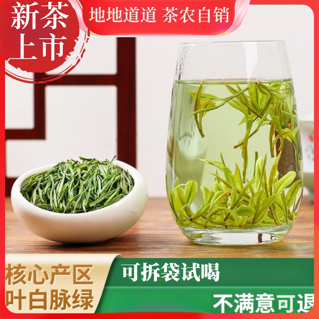原产地白茶2025新茶叶高山高白化明前绿茶口粮茶兰花香安吉茶农