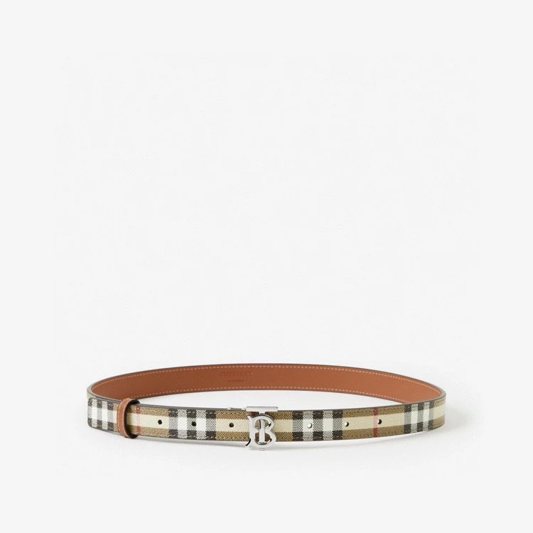 全新未使用 BURBERRY/博柏利 女款细皮带 经典TB Logo标