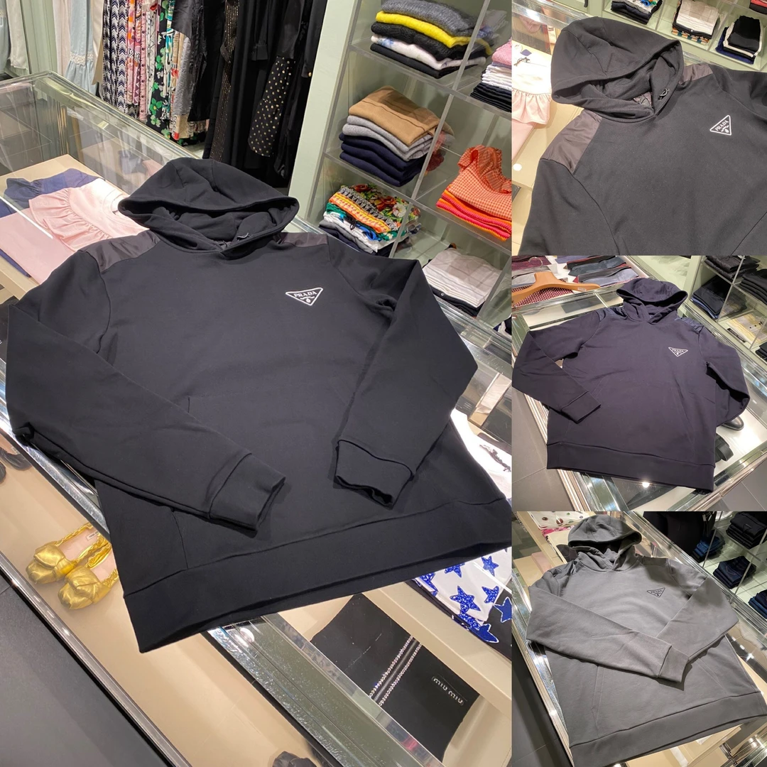 全新未使用 Prada/普拉达  男款套头帽款卫衣 下单前先咨询