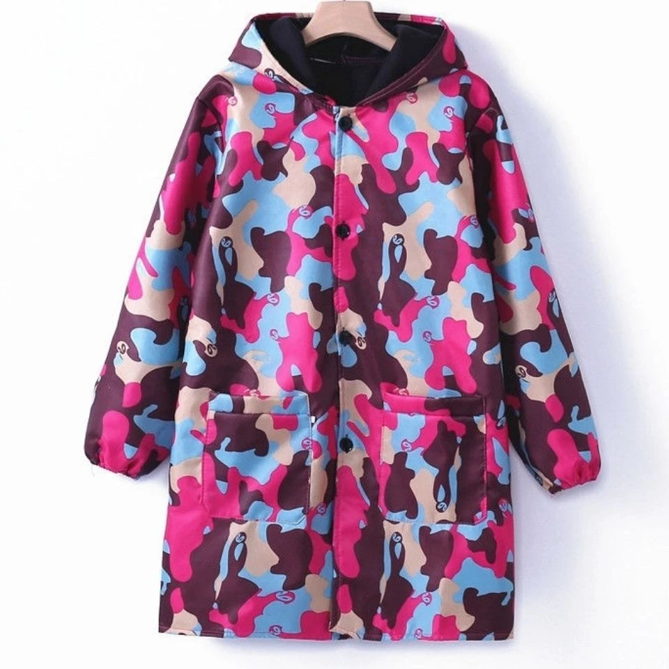 加绒保暖外穿女冬成人加厚防水防油厨房围裙中长款男士耐磨工作服