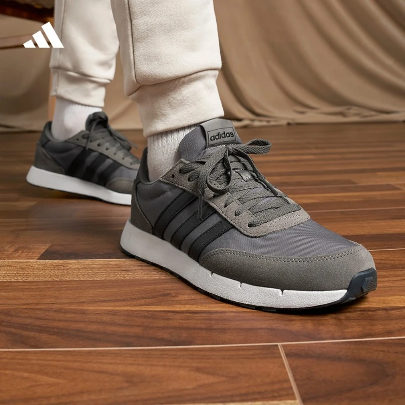 阿迪达斯官方 RUN 60s 2.0舒适复古休闲跑步鞋男款 adidas GX1740