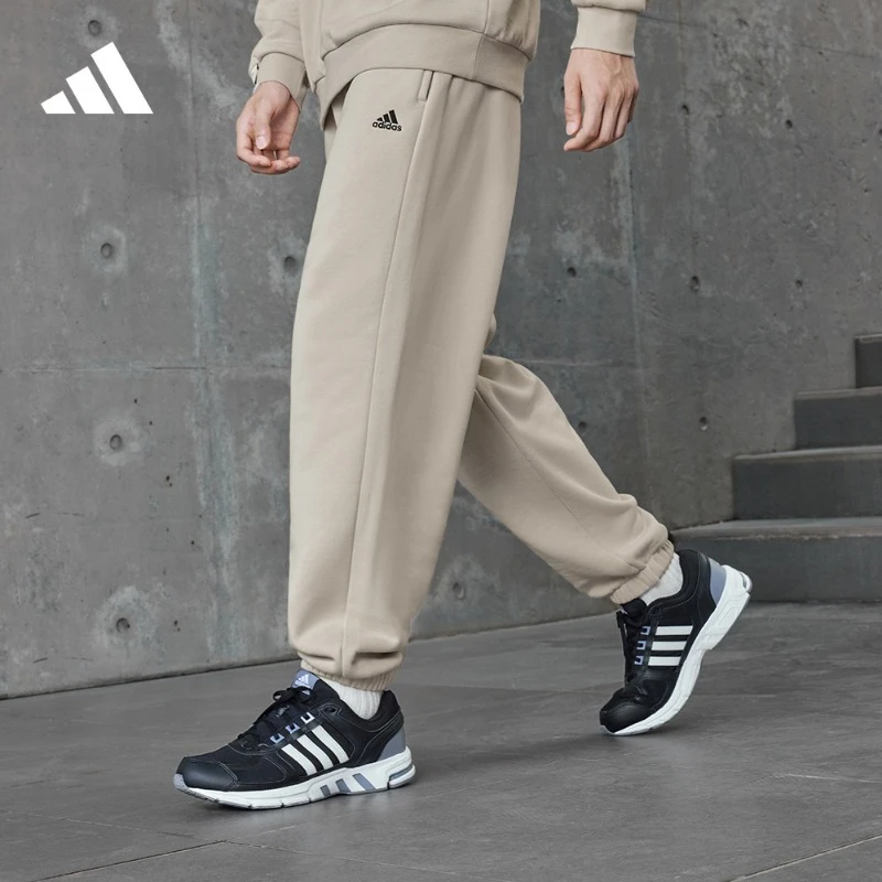 阿迪达斯官方 情侣加绒加厚舒适束脚运动裤男女秋季adidas IV7602