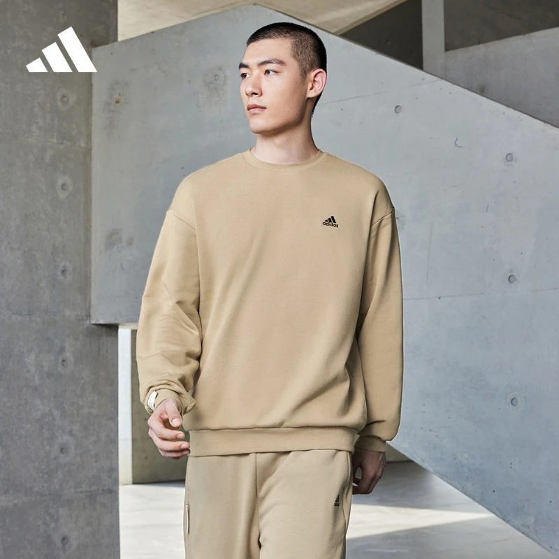 阿迪达斯官方 男女运动圆领卫衣套头衫 adidas U LOGO SWT IV7601