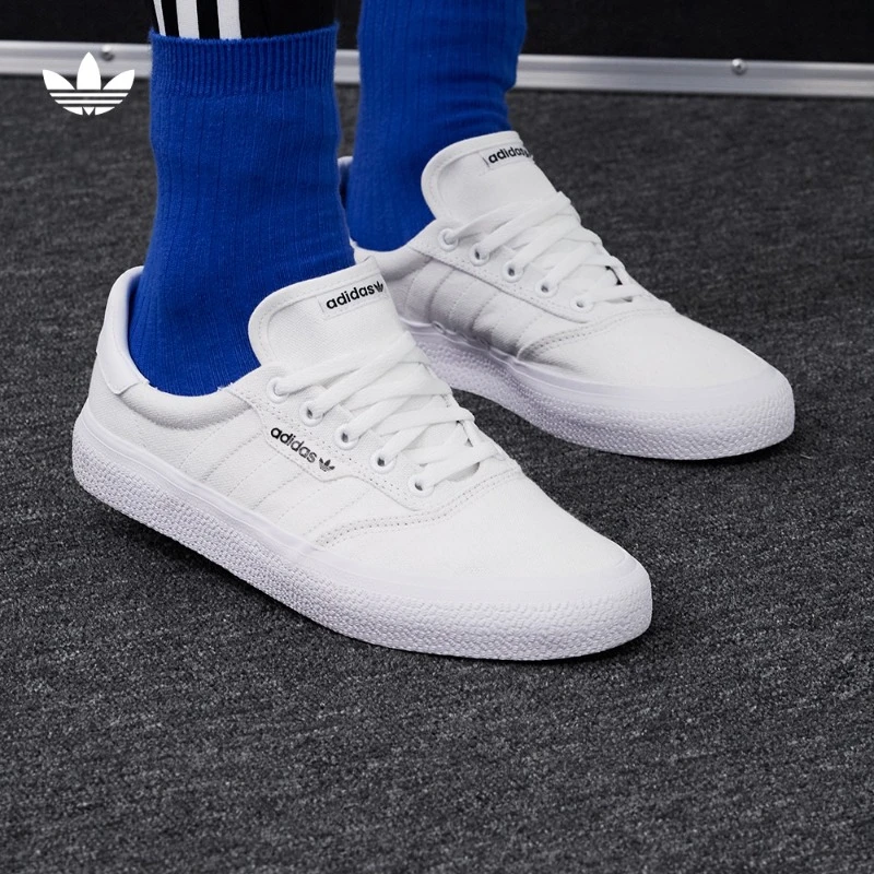 阿迪达斯三叶草 男款经典运动帆布鞋滑板鞋 adidas 3MC B22705