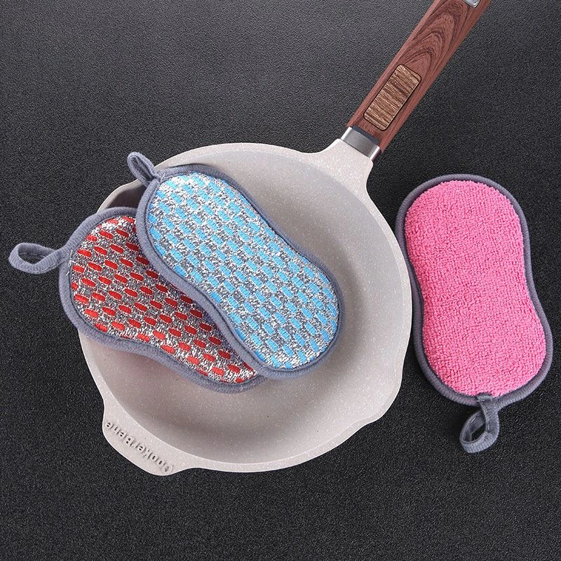 【全国新疆包邮】多用途海绵擦清洁刷厨房家务刷锅洗碗吸水两面清洗