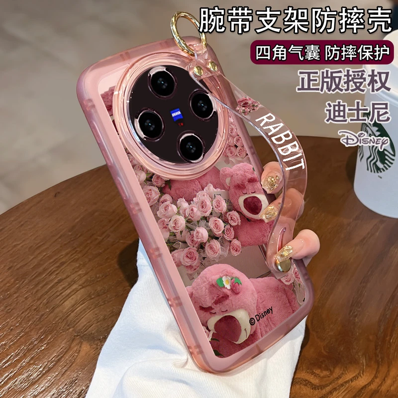 托诺适用于x100手机壳草莓熊迪士尼x100pro全包网红10女款支架ins