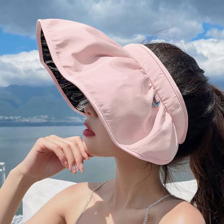 帽子女夏季新款洋气时尚遮阳帽超轻薄防紫外线空顶太阳帽发箍女帽