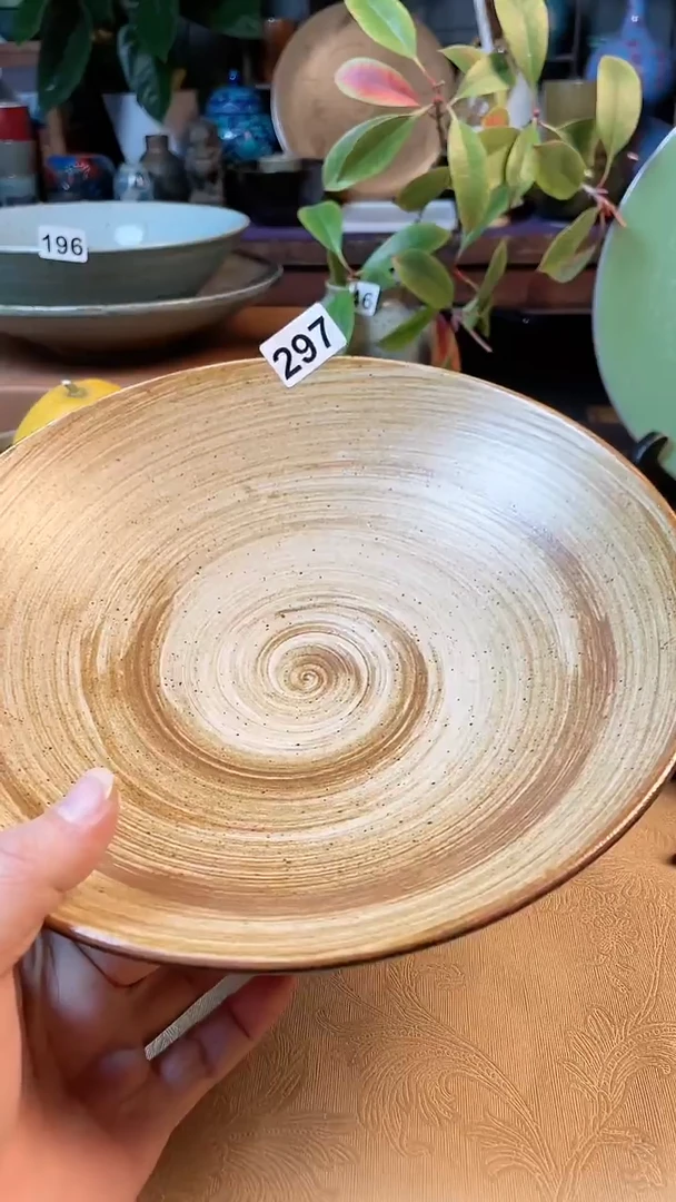 【闪购商品】陶瓷碗10寸小脚斗碗微微瑕297