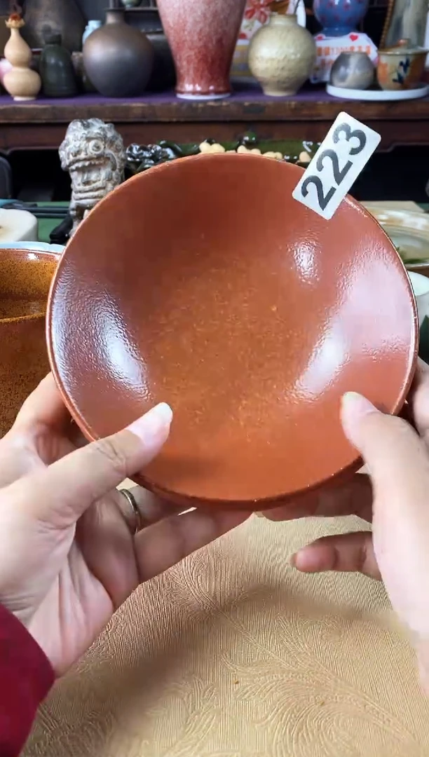 【闪购商品】杯223志野窑变浅碗2只