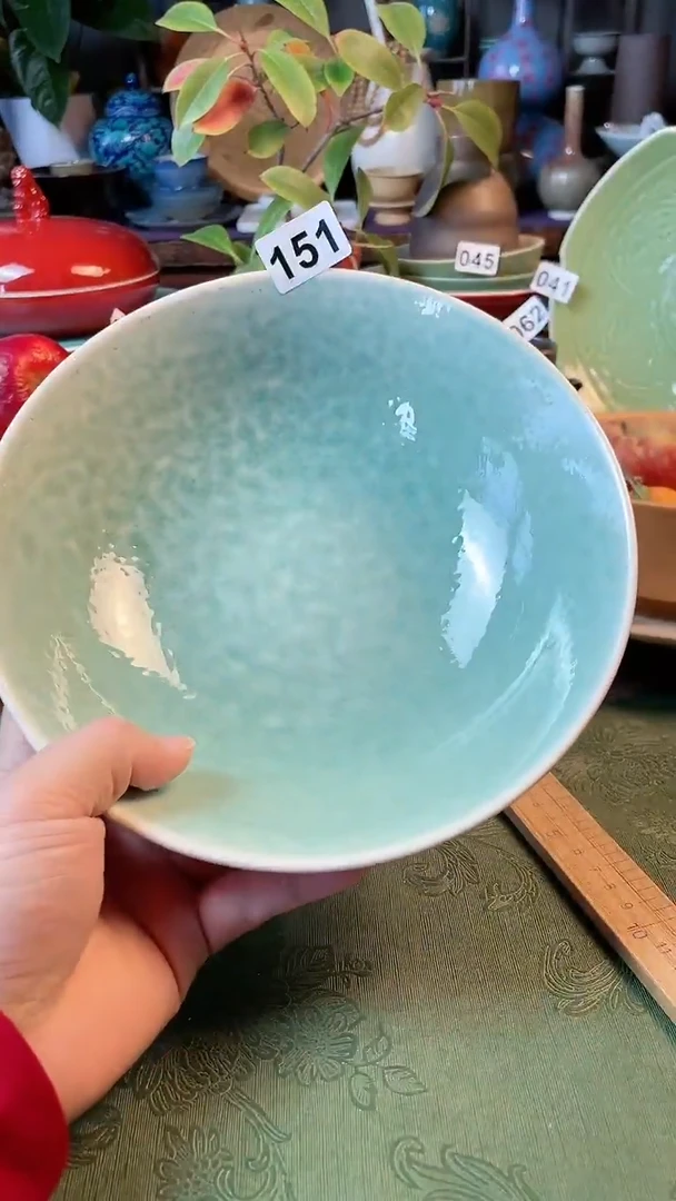【闪购商品】陶瓷碗8.5寸平底面碗外粉151