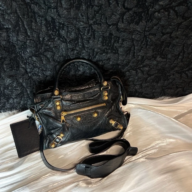 95新 Balenciaga/巴黎世家 大喜/巴黎世家citymini黑金机车