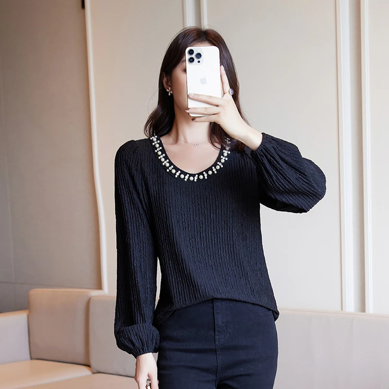 奢姿【清秋】2024年大码女装简约老钱风大气胖妹妹U型领针织衫