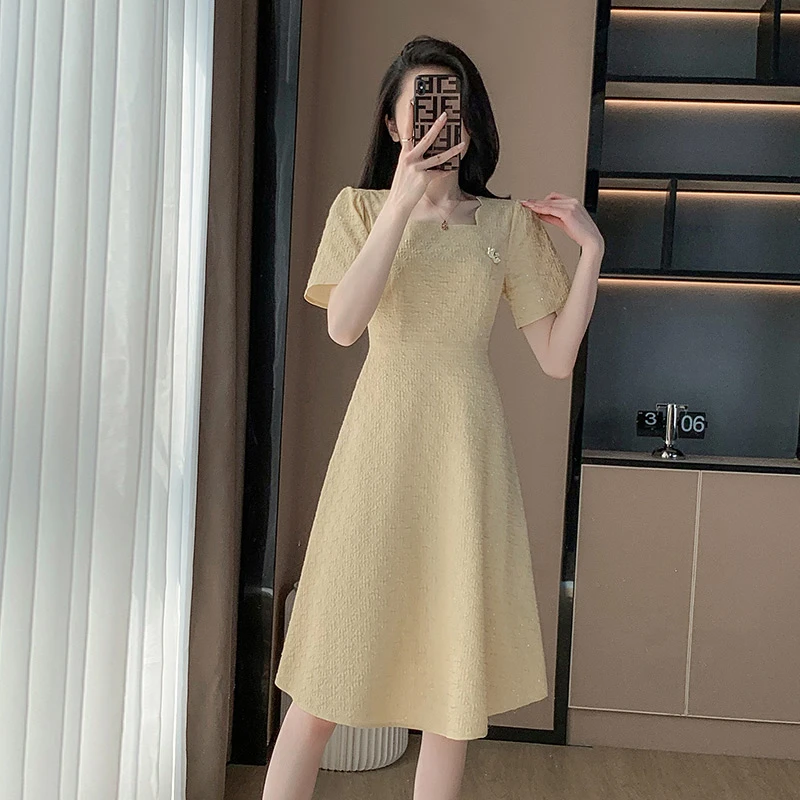 9932866864【适合-90-200斤】胖妹妹大码女装简约时尚连衣裙A字裙