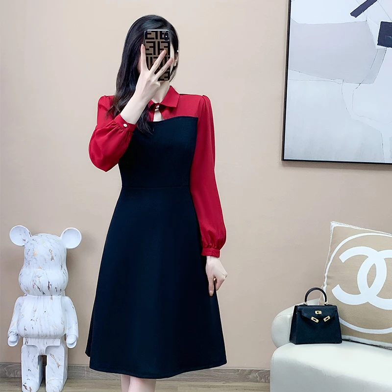 奢姿【一眼心动】2024新款胖妹妹气质简约风大码女装舒适连衣裙