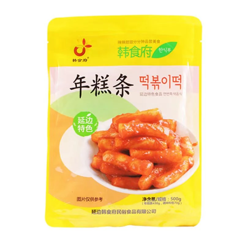延边朝鲜族韩食府年糕条韩式风味软糯炒年糕劲道炸鸡拉面米糕条