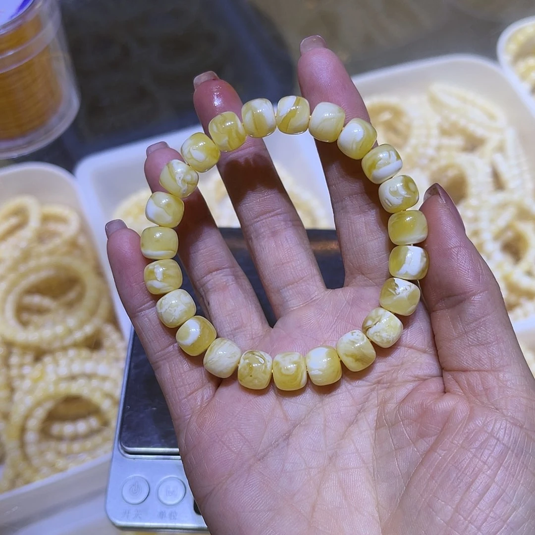 琥珀手链未镶嵌蜜蜡手串